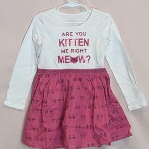 The Children's Place Pink Cat Print Dress size 3T